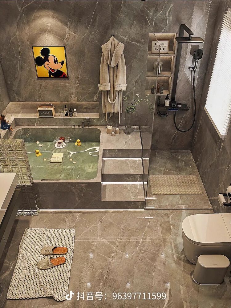 Kids Bathroom Marble
